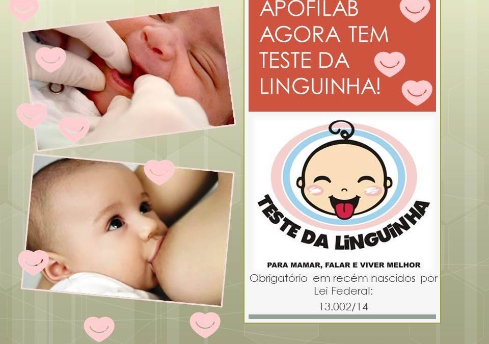 Apofilab agora tem TESTE DA LINGUINHA